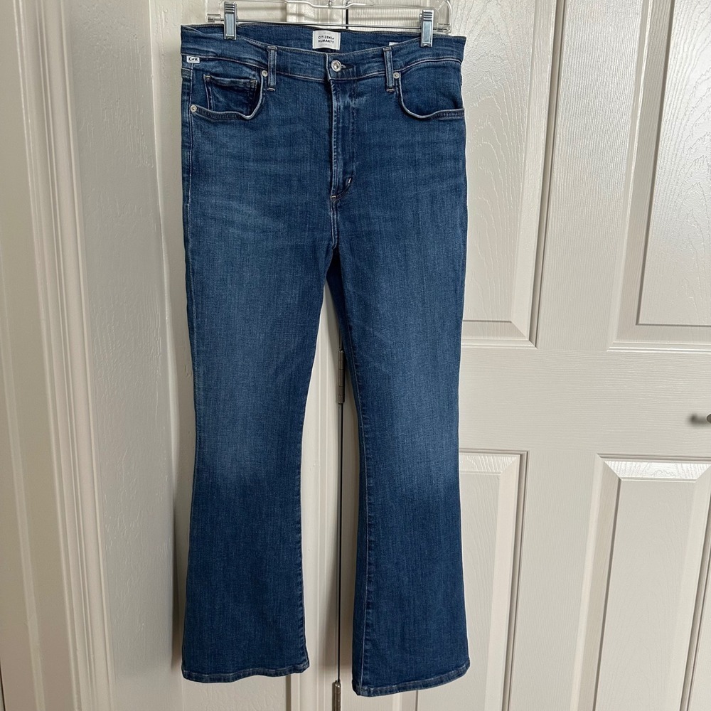 Citizens of Humanity Lilah High Rise Flare Jeans Size 30 Medium Wash